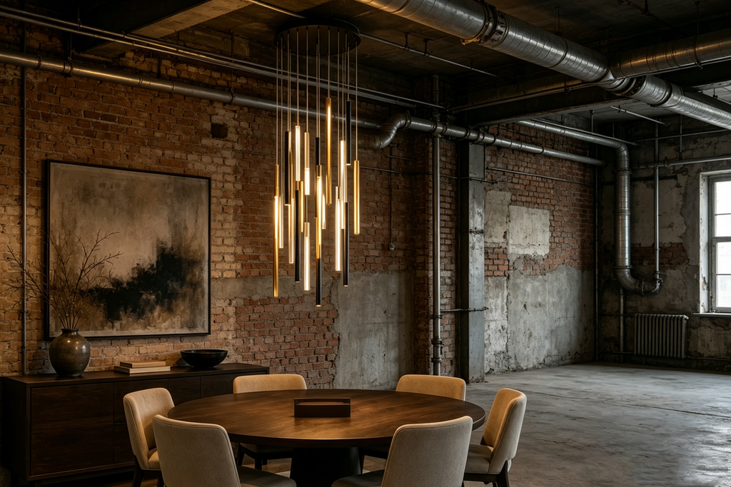 Modern Round Cluster LED Chandelier – 24" Frosted Glass Tube Pendant, Adjustable Height, Integrated 18W 3000K Warm White Light